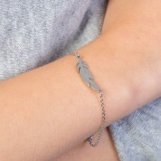 Feather Stainless Steel Bracelet